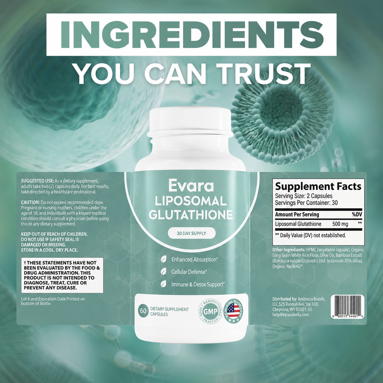 Evara Liposomal Glutathione